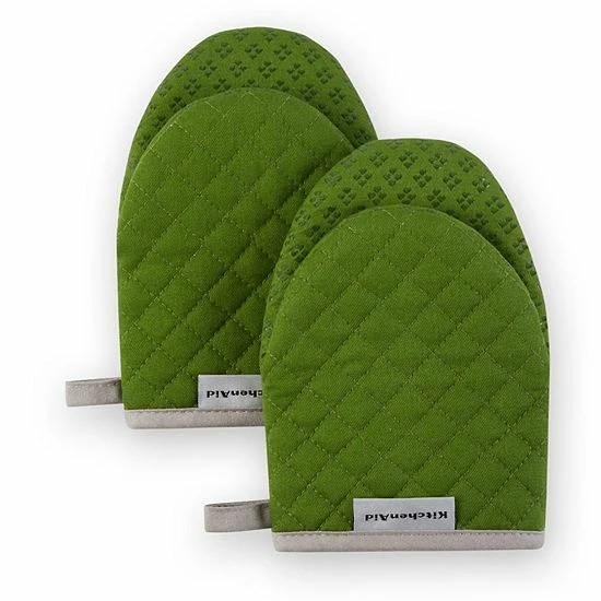 KitchenAid Asteroid Mini Oven Mitt 2-pk. Aqua 11 KitchenAid Asteroid Mini Oven Mitt 2-pk. Aqua - Image 9