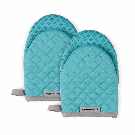KitchenAid Asteroid Mini Oven Mitt 2-pk. Aqua 13 KitchenAid Asteroid Mini Oven Mitt 2-pk. Aqua - Image 11