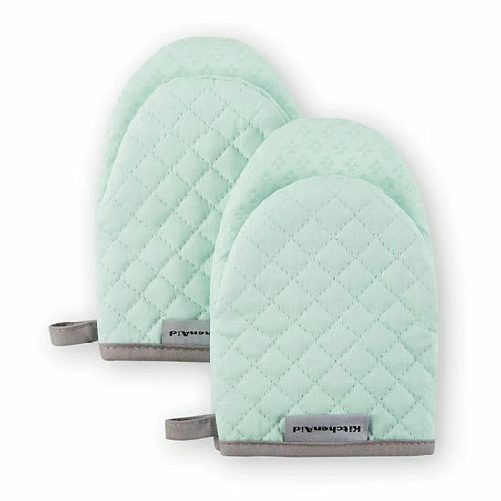 KitchenAid Asteroid Mini Oven Mitt 2-pk. Aqua 15 KitchenAid Asteroid Mini Oven Mitt 2-pk. Aqua - Image 13