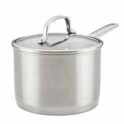 KitchenAid 3-Ply Base Stainless Steel 3-qt. Saucepan With Lid