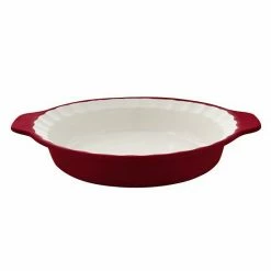 KitchenAid KQ995BX Vitrified Stoneware 9-in. Pie Plate Empire Red 10 KitchenAid KQ995BX Vitrified Stoneware 9-in. Pie Plate Empire Red -KitchenAid Shop unnamed file 1075