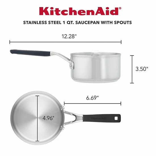 KitchenAid® 1-qt. Stainless Steel Saucepan with Pour Spouts KitchenAid® 1-qt. Stainless Steel Saucepan With Pour Spouts -KitchenAid Shop unnamed file 1096