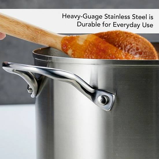KitchenAid® 3-Ply 8-qt. Stainless Steel Stockpot With Lid 6 KitchenAid® 3-Ply 8-qt. Stainless Steel Stockpot With Lid - Image 4