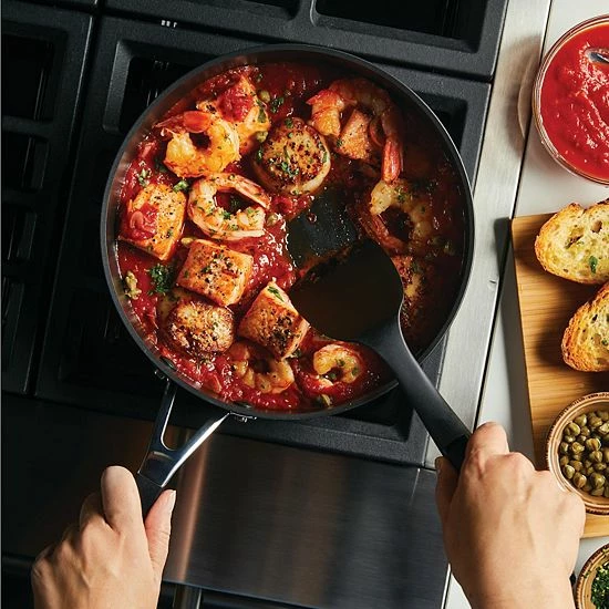 KitchenAid® Hard-Anodized Nonstick Deep Frying Sauté Pan With Lid, 3-Quart 11 KitchenAid® Hard-Anodized Nonstick Deep Frying Sauté Pan With Lid, 3-Quart - Image 9