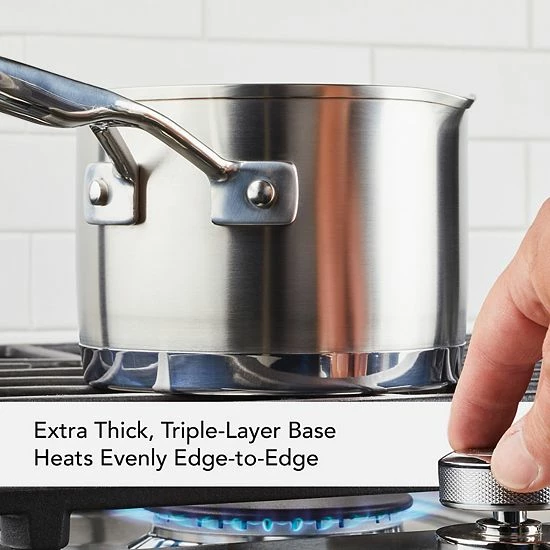 KitchenAid 3-Ply Base Stainless Steel 1.5-qt. Saucepan with Pour Spouts KitchenAid 3-Ply Base Stainless Steel 1.5-qt. Saucepan With Pour Spouts -KitchenAid Shop unnamed file 1164