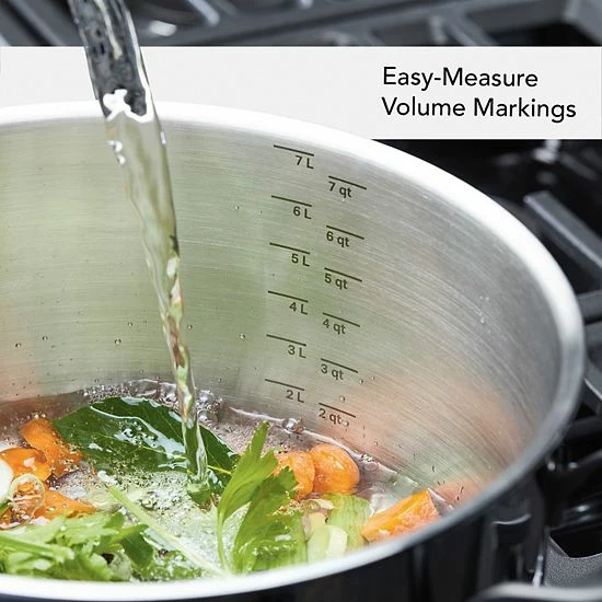 KitchenAid® 5-Ply Clad 8-qt. Stainless Steel Stockpot With Lid 5 KitchenAid® 5-Ply Clad 8-qt. Stainless Steel Stockpot With Lid - Image 3