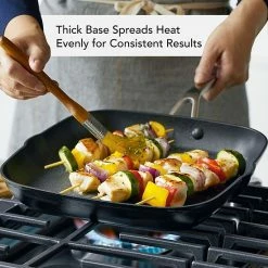 KitchenAid® Hard-Anodized Induction 11.25-in. Nonstick Square Grill Pan -KitchenAid Shop unnamed file 1266