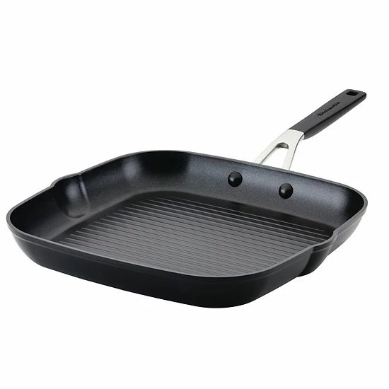 KitchenAid® 11.25-in. Hard-Anodized Square Grill Pan KitchenAid® 11.25-in. Hard-Anodized Square Grill Pan -KitchenAid Shop unnamed file 1289