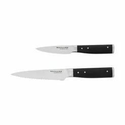 KitchenAid KO2PTHSOHOBA Gourmet 2-pc. Triple-Rivet Utility & Paring Knife Set With Sheaths
