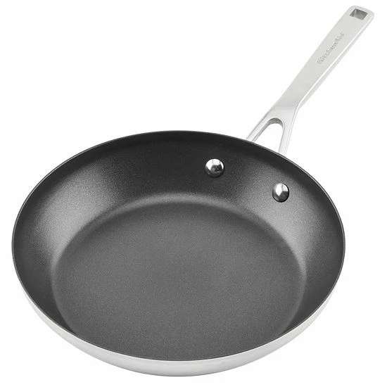 KitchenAid 3-Ply Base Stainless Steel Nonstick Frypan 8 KitchenAid 3-Ply Base Stainless Steel Nonstick Frypan - Image 6