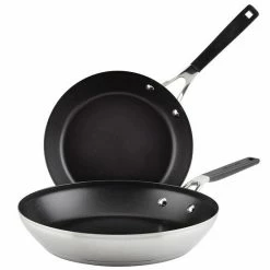 KitchenAid® 2-pc. Stainless Steel Nonstick Frypan Set