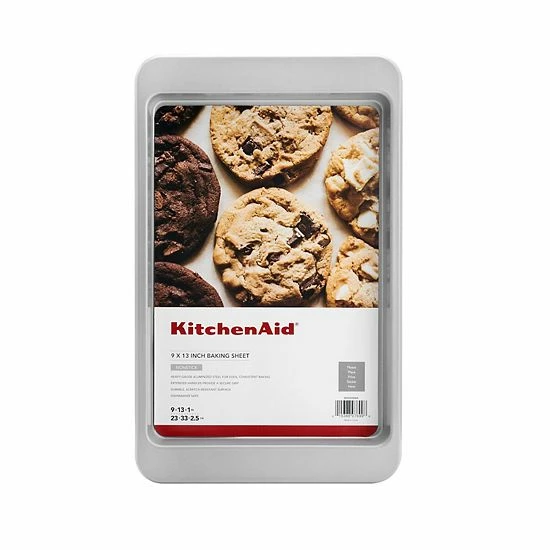 KitchenAid KE952OSNSA Nonstick Aluminized Steel 9" X 13" Baking Sheet 3 KitchenAid KE952OSNSA Nonstick Aluminized Steel 9" X 13" Baking Sheet
