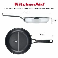 KitchenAid® 5-Ply Clad 8.25-in. Stainless Steel Nonstick Frypan -KitchenAid Shop unnamed file 1514