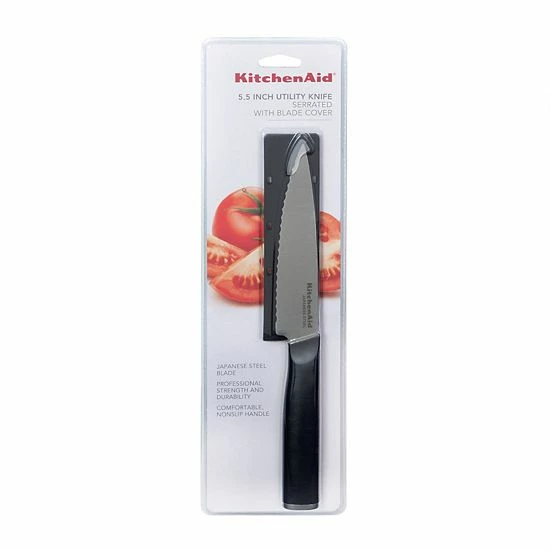 KitchenAid KE55LSEOHOBA Classic 5.5-in. Serrated Utility Knife with Sheath KitchenAid KE55LSEOHOBA Classic 5.5-in. Serrated Utility Knife With Sheath -KitchenAid Shop unnamed file 1547