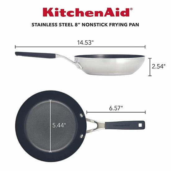 KitchenAid® 8-in. Stainless Steel Nonstick Frypan KitchenAid® 8-in. Stainless Steel Nonstick Frypan -KitchenAid Shop unnamed file 1637