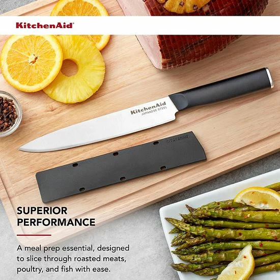 KitchenAid KE8IGSEOHOBA Classic 8-in. Slicing Knife With Sheath 4 KitchenAid KE8IGSEOHOBA Classic 8-in. Slicing Knife With Sheath - Image 2