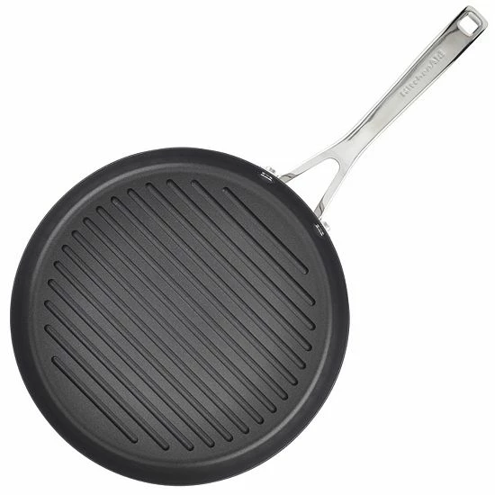 KitchenAid® 3-Ply 10.25-in. Stainless Steel Nonstick Round Grill Pan KitchenAid® 3-Ply 10.25-in. Stainless Steel Nonstick Round Grill Pan -KitchenAid Shop unnamed file 1734