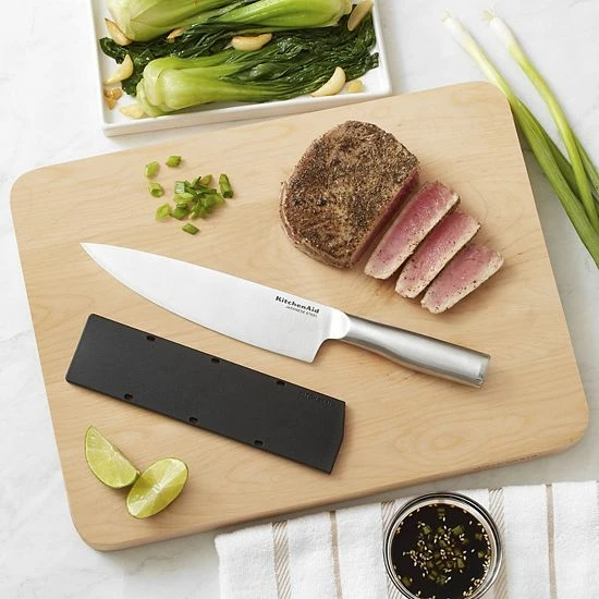 KitchenAid Gourmet 8-in. Chef Knife With Blade Cover 4 KitchenAid Gourmet 8-in. Chef Knife With Blade Cover - Image 2