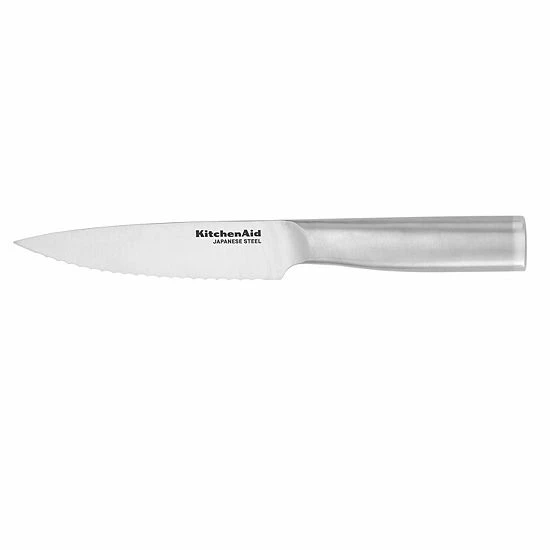 KitchenAid Gourmet 5.5-in. Serrated Utility Knife With Blade Cover 3 KitchenAid Gourmet 5.5-in. Serrated Utility Knife With Blade Cover