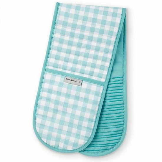 KitchenAid Gingham Casserole Oven Mitt Aqua Sky Blue KitchenAid Gingham Casserole Oven Mitt Aqua Sky Blue -KitchenAid Shop unnamed file 1871