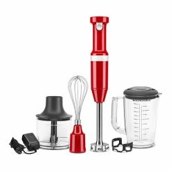 KitchenAid® KHBBV83 Cordless Variable Speed Hand Blender With Chopper & Whisk Attachment Empire Red 7 KitchenAid® KHBBV83 Cordless Variable Speed Hand Blender With Chopper & Whisk Attachment Empire Red -KitchenAid Shop unnamed file 222