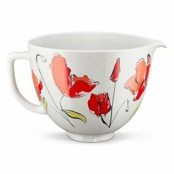 KitchenAid® KSM2CB5PPY 5-qt. Poppy Ceramic Stand Mixer Bowl