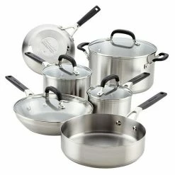 KitchenAid® 10-pc. Stainless Steel Cookware Set