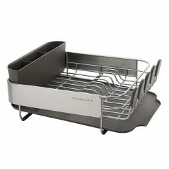 KitchenAid KE895BX Compact Stainless Steel Dish Rack Satin Black