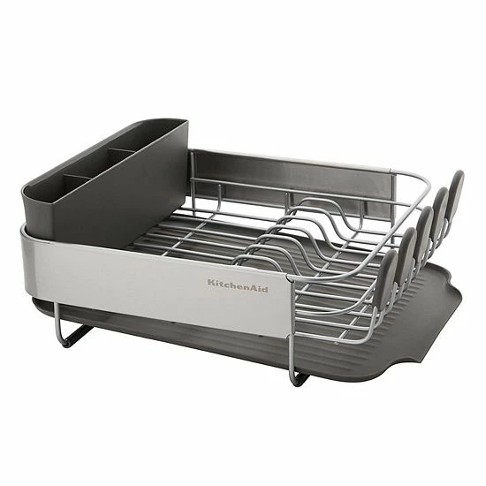 KitchenAid KE895BX Compact Stainless Steel Dish Rack Satin Black 3 KitchenAid KE895BX Compact Stainless Steel Dish Rack Satin Black
