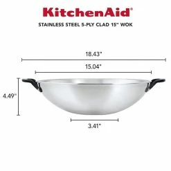 KitchenAid® 5-Ply Clad 15-in. Stainless Steel Wok 7 KitchenAid® 5-Ply Clad 15-in. Stainless Steel Wok -KitchenAid Shop unnamed file 460