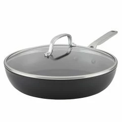 KitchenAid® Hard-Anodized Induction 12.25-in. Nonstick Frypan With Lid