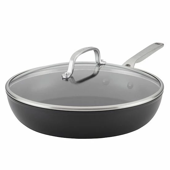 KitchenAid® Hard-Anodized Induction 12.25-in. Nonstick Frypan With Lid 3 KitchenAid® Hard-Anodized Induction 12.25-in. Nonstick Frypan With Lid