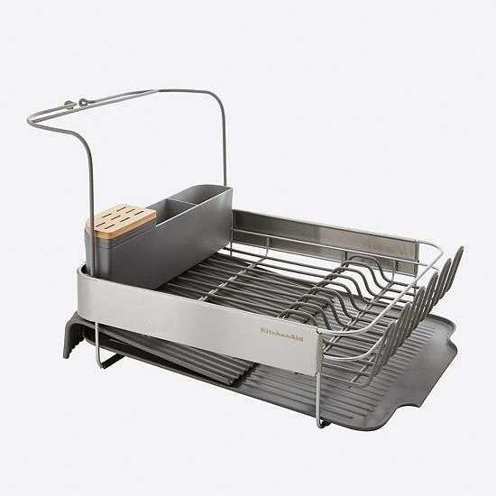 KitchenAid KE896BX Full-Size Expandable Dish-Drying Rack Black 3 KitchenAid KE896BX Full-Size Expandable Dish-Drying Rack Black