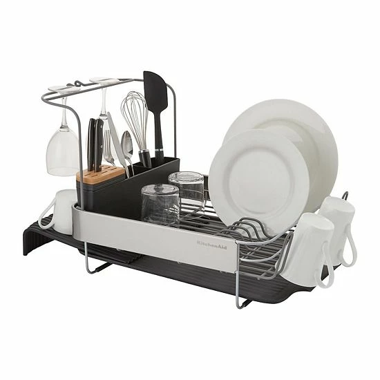 KitchenAid KE896BX Full-Size Expandable Dish-Drying Rack Black 8 KitchenAid KE896BX Full-Size Expandable Dish-Drying Rack Black - Image 6