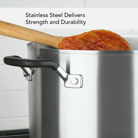 KitchenAid® 8-qt. Stainless Steel Stockpot With Measuring Marks 4 KitchenAid® 8-qt. Stainless Steel Stockpot With Measuring Marks - Image 2