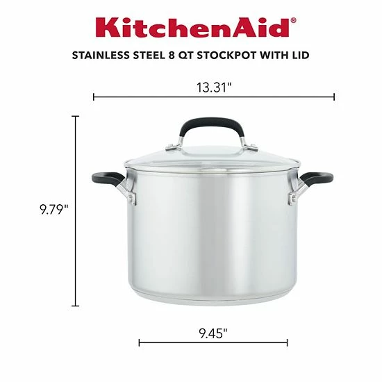 KitchenAid® 8-qt. Stainless Steel Stockpot With Measuring Marks 7 KitchenAid® 8-qt. Stainless Steel Stockpot With Measuring Marks - Image 5