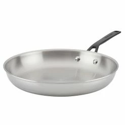 KitchenAid® 5-Ply Clad 12.25-in. Stainless Steel Frypan