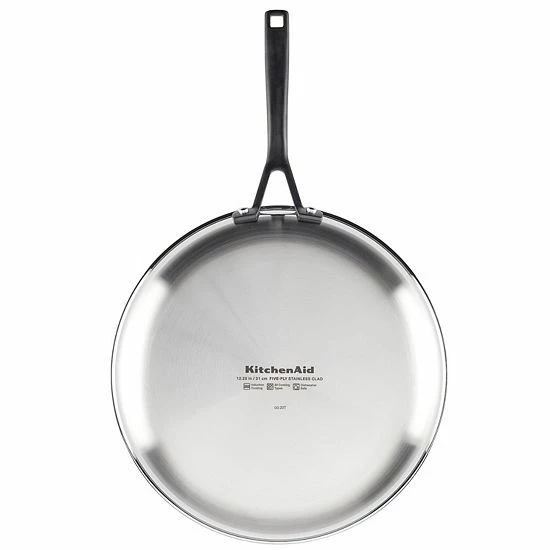 KitchenAid® 5-Ply Clad 12.25-in. Stainless Steel Frypan KitchenAid® 5-Ply Clad 12.25-in. Stainless Steel Frypan -KitchenAid Shop unnamed file 664
