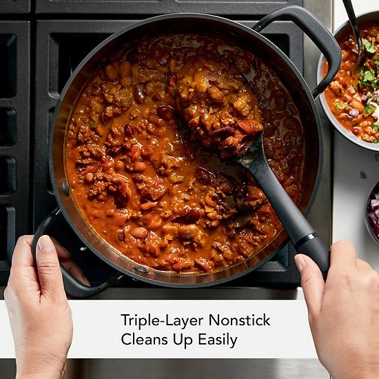 KitchenAid® 8-qt. Hard-Anodized Nonstick Stockpot With Lid 4 KitchenAid® 8-qt. Hard-Anodized Nonstick Stockpot With Lid - Image 2
