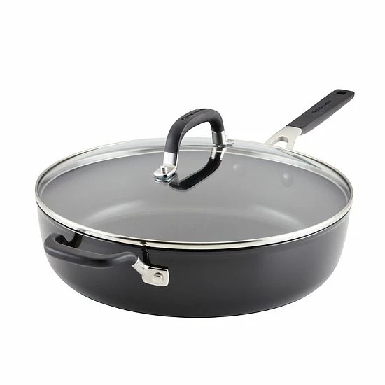 KitchenAid Hard-Anodized Nonstick 5-qt. Saute Pan With Lid 3 KitchenAid Hard-Anodized Nonstick 5-qt. Saute Pan With Lid