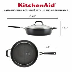 KitchenAid Hard-Anodized Nonstick 5-qt. Saute Pan With Lid 11 KitchenAid Hard-Anodized Nonstick 5-qt. Saute Pan With Lid -KitchenAid Shop unnamed file 694