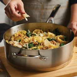 KitchenAid 3-Ply Base Stainless Steel 4.5-qt. Deep Sauté Pan With Helper Handle And Lid -KitchenAid Shop unnamed file 795