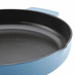 KitchenAid Enameled Cast-Iron Skillet With Helper Handle Blue 16 KitchenAid Enameled Cast-Iron Skillet With Helper Handle Blue -KitchenAid Shop unnamed file 828