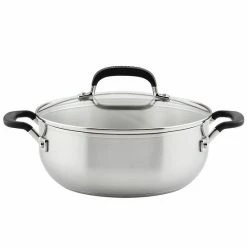 KitchenAid® 4-qt. Stainless Steel Casserole With Lid