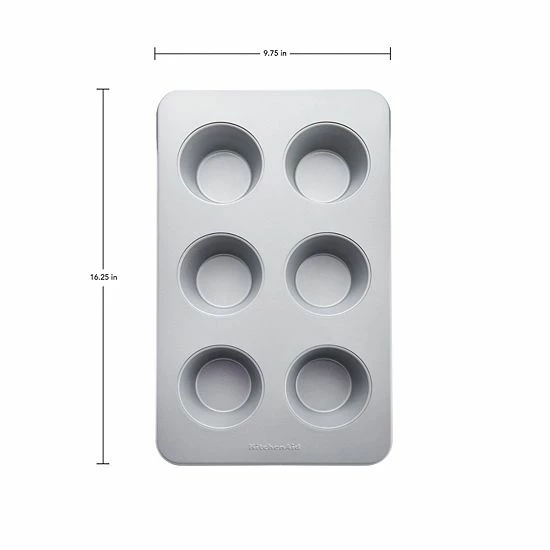 KitchenAid KE967OSNSA Nonstick Aluminized Steel 6-Cup Mega Muffin Pan KitchenAid KE967OSNSA Nonstick Aluminized Steel 6-Cup Mega Muffin Pan -KitchenAid Shop unnamed file 952