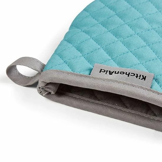KitchenAid Asteroid Mini Oven Mitt 2-pk. Aqua 5 KitchenAid Asteroid Mini Oven Mitt 2-pk. Aqua - Image 3