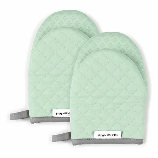 KitchenAid Asteroid Mini Oven Mitt 2-pk. Aqua 7 KitchenAid Asteroid Mini Oven Mitt 2-pk. Aqua - Image 5