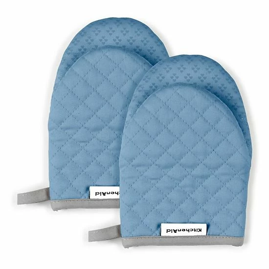 KitchenAid Asteroid Mini Oven Mitt 2-pk. Aqua 8 KitchenAid Asteroid Mini Oven Mitt 2-pk. Aqua - Image 6